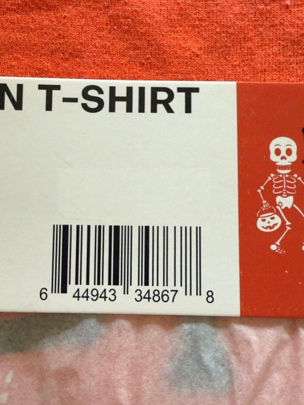 Skeleton Graphic Halloween Tee Sz 2XL Bad To The Bone Orange Shirt - Picture 7 of 9